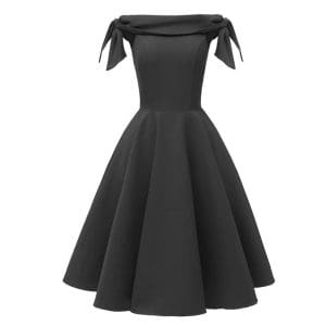 Robe Vintage de Soirée Noir - Louise Vintage