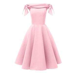 Robe Vintage de Soirée Rose - Louise Vintage
