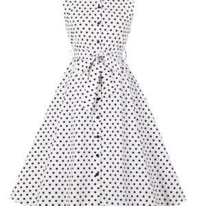 Robe Vintage Femme Noire et Blanche - Louise Vintage