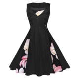 Robe Vintage Grande Taille 50s fleurs - Louise Vintage