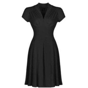 Robe Vintage Grande Taille 50s Noir - Louise Vintage