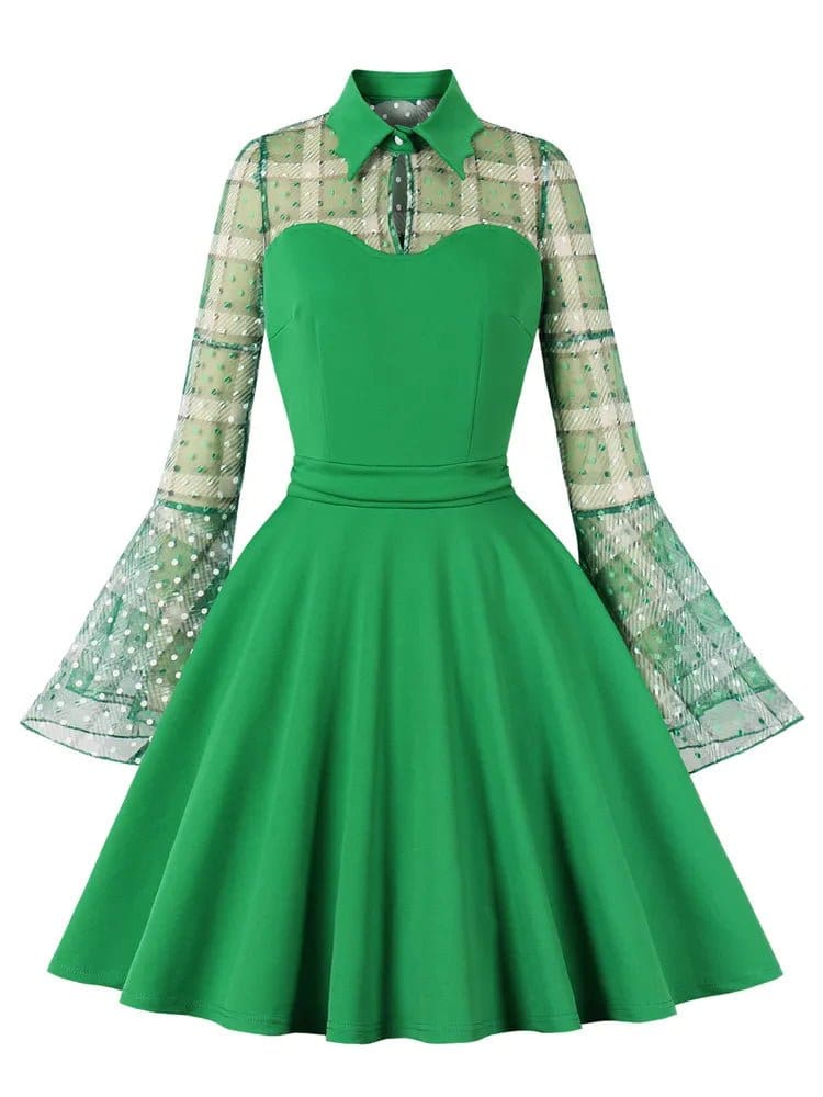 Robe Vintage Grande taille Automne - Louise Vintage