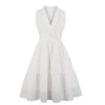 Robe Vintage Grande Taille Blanche - Louise Vintage