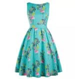 Robe Vintage Grande Taille Bleu Oiseaux - Louise Vintage