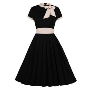 Robe Vintage Grande Taille Chic Noir - Louise Vintage