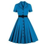 Robe Vintage Grande Taille Col Cranté - Louise Vintage