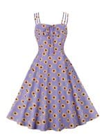 Robe Vintage Grande Taille Fleurs - Louise Vintage