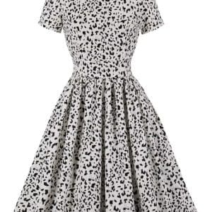 Robe Vintage Grande Taille Haute Blanc - Louise Vintage