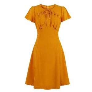 Robe Vintage Grande Taille Orange - Louise Vintage