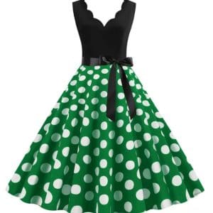 Robe Vintage Grande Taille Pois Colorés - Louise Vintage