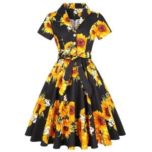 Robe Vintage Grande Taille Rockabilly Liberty - Louise Vintage