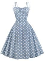Robe Vintage Grande Taille Sexy Bleu - Louise Vintage