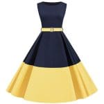 Robe Vintage Grande Taille Soirée Jaune - Louise Vintage