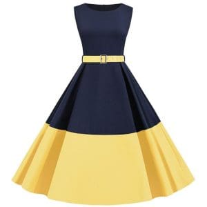 Robe Vintage Grande Taille Soirée Jaune - Louise Vintage