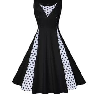 Robe Vintage Grande Taille Soirée Noire - Louise Vintage