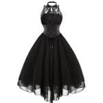 Robe Vintage Grande Taille Steampunk Noir - Louise Vintage