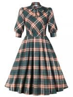 Robe Vintage Hiver Carreaux - Louise Vintage