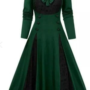 Robe Vintage Hiver Grande Taille Vert - Louise Vintage