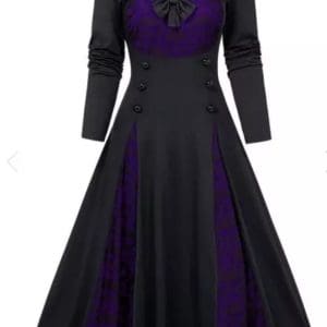Robe Vintage Hiver Grande Taille Violet - Louise Vintage