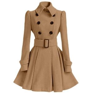 Robe Vintage Hiver Laine Café - Louise Vintage
