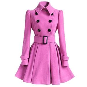 Robe Vintage Hiver Laine Rose - Louise Vintage