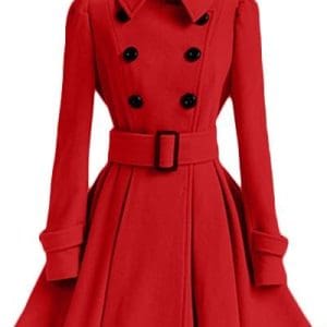 Robe Vintage Hiver Laine Rouge - Louise Vintage