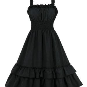 Robe Vintage Longue 50s Noire - Louise Vintage