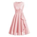 Robe Vintage Longue 50s Rose - Louise Vintage