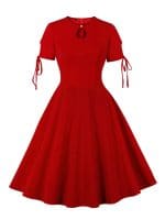 Robe Vintage Longue 50s Rouge - Louise Vintage