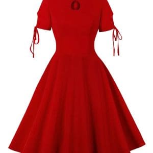 Robe Vintage Longue 50s Rouge - Louise Vintage
