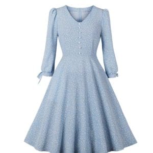 Robe Vintage Longue Boho Fleurs - Louise Vintage