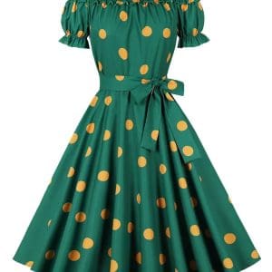 Robe Vintage Manches Hautes - Louise Vintage