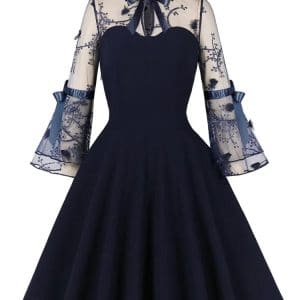 Robe Vintage Manches Longues Fleurs Liberty - Louise Vintage