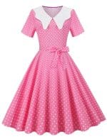 Robe Vintage Mariage Rose - Louise Vintage