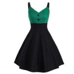 Robe Vintage Midi Vert - Louise Vintage