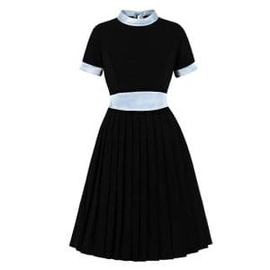 Robe Vintage Noire Argent - Louise Vintage