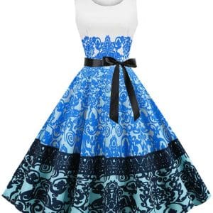 Robe Vintage pas cher Bleu - Louise Vintage