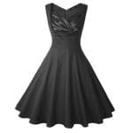 Robe Vintage pas cher Noir - Louise Vintage