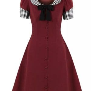 Robe Vintage Pin Up Damier - Louise Vintage
