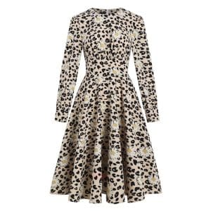 Robe Vintage Pin Up Leopard - Louise Vintage