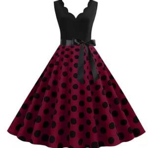 Robe Vintage Pin Up Pas Cher Violette - Louise Vintage