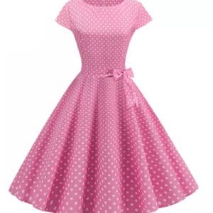 Robe Vintage Pin Up Pois Roses - Louise Vintage