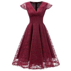 Robe Vintage Récéption Rouge - Louise Vintage