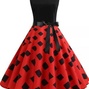 Robe Vintage Rouge Moderne - Louise Vintage