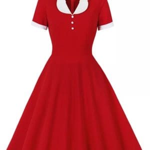 Robe Vintage Rouge Passion - Louise Vintage