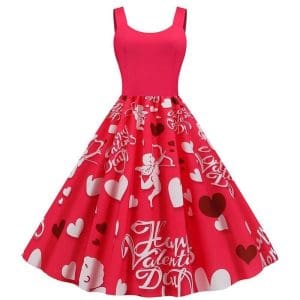 Robe Vintage Saint Valentin Cupidon - Louise Vintage