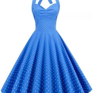 Robe Vintage Sexy Pin Up Bleu - Louise Vintage