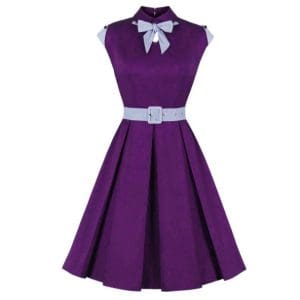 Robe Vintage Sexy Purple Chemise - Louise Vintage