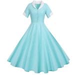 Robe Vintage 50s Turquoise - Louise Vintage