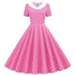 Robe Vintage Année 40 Rose - Louise Vintage